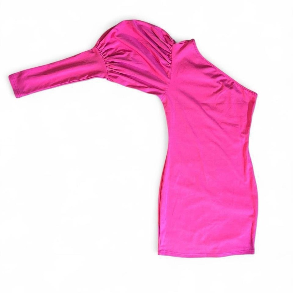 One-Shoulder Pink Dress Medium